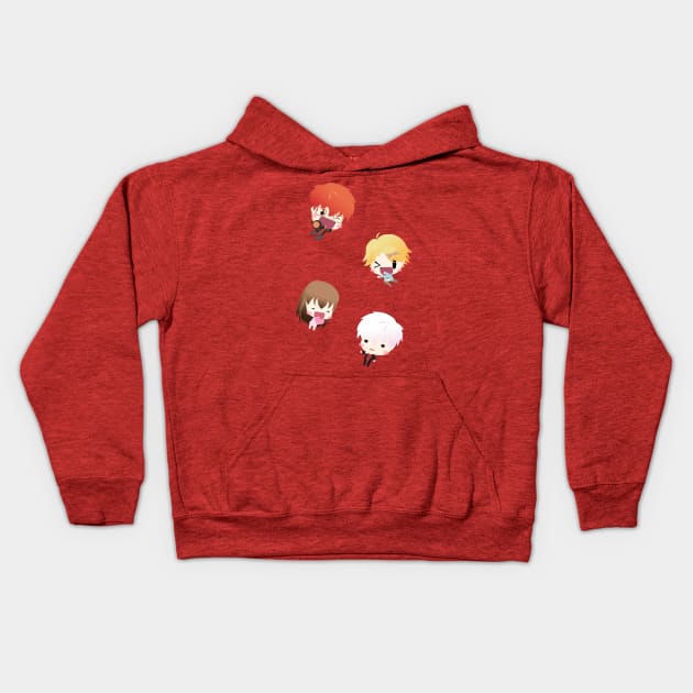 Mystic Messenger Chibi Party 2 Kids Hoodie by Fovo Shop